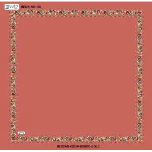 Reyyan İpek 100 cm Desenli Oyalık Yazma (ryyn-458-10)