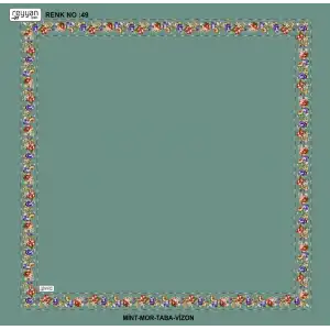 Reyyan İpek 100 cm Desenli Oyalık Yazma (ryyn-458-11)