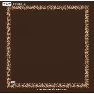 Reyyan İpek 100 cm Desenli Oyalık Yazma (ryyn-458-12)