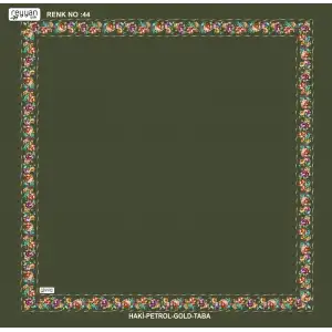 Reyyan İpek 100 cm Desenli Oyalık Yazma (ryyn-458-13)