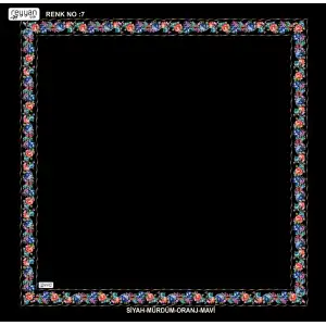 Reyyan İpek 100 cm Desenli Oyalık Yazma (ryyn-458-25)