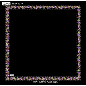 Reyyan İpek 100 cm Desenli Oyalık Yazma (ryyn-458-24)