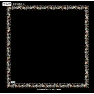 Reyyan İpek 100 cm Desenli Oyalık Yazma (ryyn-458-27)