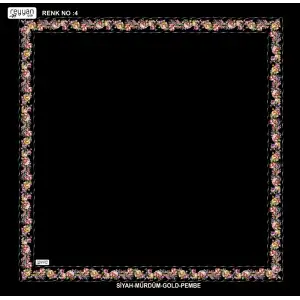 Reyyan İpek 100 cm Desenli Oyalık Yazma (ryyn-458-28)