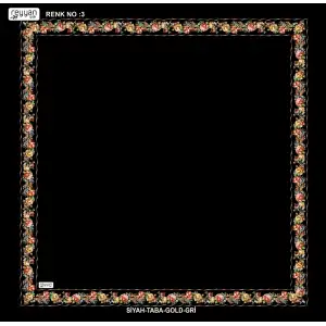 Reyyan İpek 100 cm Desenli Oyalık Yazma (ryyn-458-29)