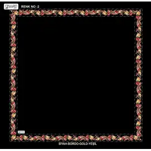 Reyyan İpek 100 cm Desenli Oyalık Yazma (ryyn-458-30)