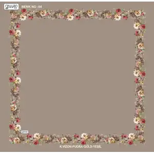 Reyyan İpek 100 cm Desenli Oyalık Yazma (ryyn-459-29)