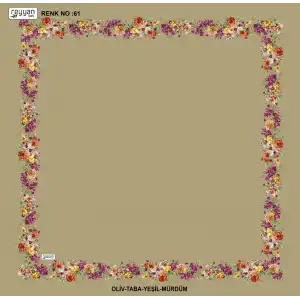 Reyyan İpek 100 cm Desenli Oyalık Yazma (ryyn-459-28)