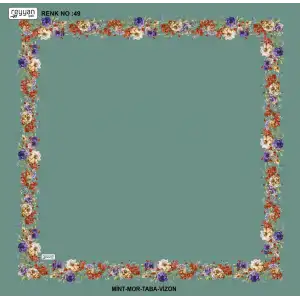 Reyyan İpek 100 cm Desenli Oyalık Yazma (ryyn-459-24)