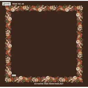 Reyyan İpek 100 cm Desenli Oyalık Yazma (ryyn-459-21)