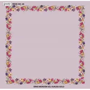 Reyyan İpek 100 cm Desenli Oyalık Yazma (ryyn-459-17)