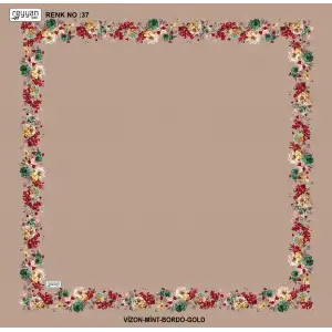 Reyyan İpek 100 cm Desenli Oyalık Yazma (ryyn-459-16)