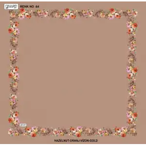 Reyyan İpek 100 cm Desenli Oyalık Yazma (ryyn-459-13)