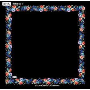 Reyyan İpek 100 cm Desenli Oyalık Yazma (ryyn-459-12)