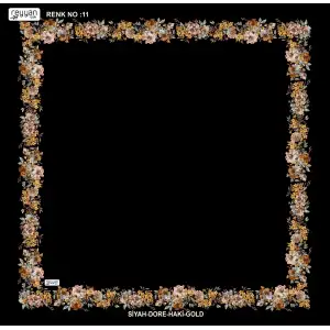 Reyyan İpek 100 cm Desenli Oyalık Yazma (ryyn-459-11)