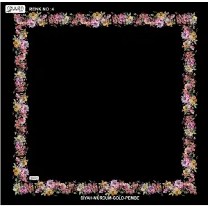 Reyyan İpek 100 cm Desenli Oyalık Yazma (ryyn-459-10