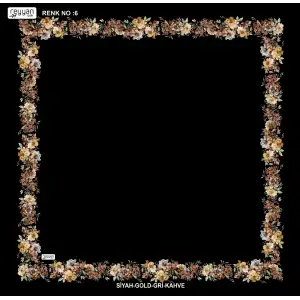 Reyyan İpek 100 cm Desenli Oyalık Yazma (ryyn-459-08)