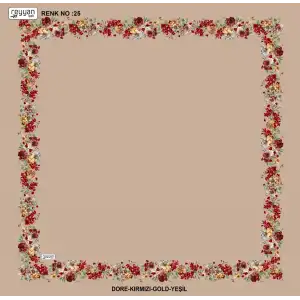 Reyyan İpek 100 cm Desenli Oyalık Yazma (ryyn-459-06)