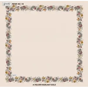 Reyyan İpek 100 cm Desenli Oyalık Yazma (ryyn-459-05)