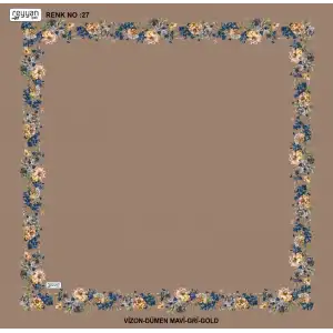 Reyyan İpek 100 cm Desenli Oyalık Yazma (ryyn-459-04)