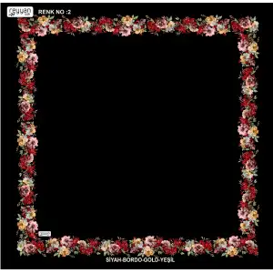 Reyyan İpek 100 cm Desenli Oyalık Yazma (ryyn-459-02)