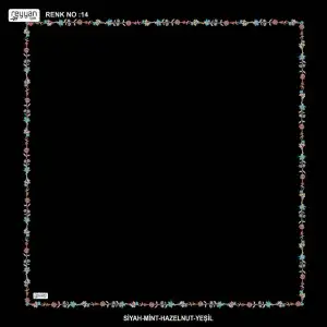 Reyyan İpek 100 cm Desenli Oyalık Yazma (ryyn-449-22)