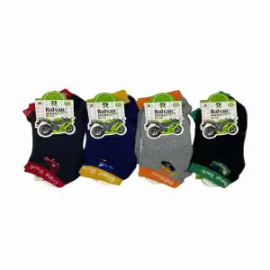 Erkek Çocuk Patik Çorap (3-4 Yaş) - (12 Adet) - (REP01-01)