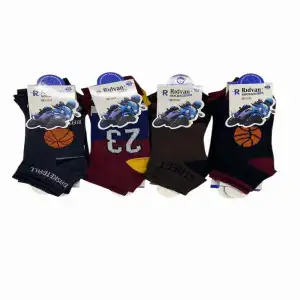 Erkek Çocuk Patik Çorap (7-8 Yaş) - (12 Adet) - (REP01-07)