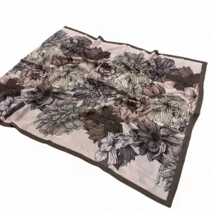Desenli Bambu Kraş Şal -(DBK14-13)