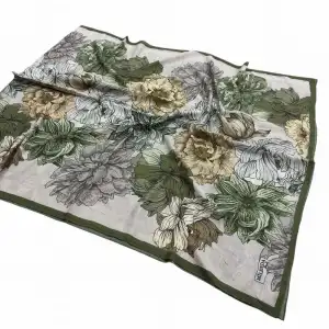 Desenli Bambu Kraş Şal -(DBK14-05)