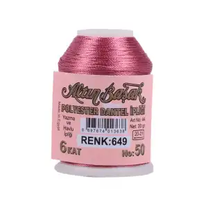 Altınbaşak 20 Gram Polyester Oya İpi (Renk:649)