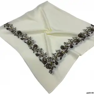 Altınel İpek Polyester Ortası Boş Oyalık Yazma 100 cm - (PY03-05)