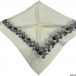 Altınel İpek Polyester Ortası Boş Oyalık Yazma 100 cm - (PY03-10)