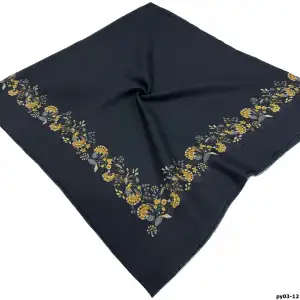 Altınel İpek Polyester Ortası Boş Oyalık Yazma 100 cm - (PY03-12)