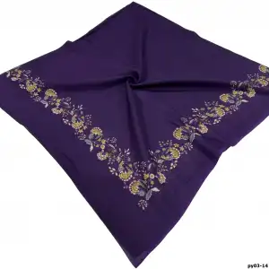 Altınel İpek Polyester Ortası Boş Oyalık Yazma 100 cm - (PY03-14)