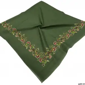 Altınel İpek Polyester Ortası Boş Oyalık Yazma 100 cm - (PY03-15)