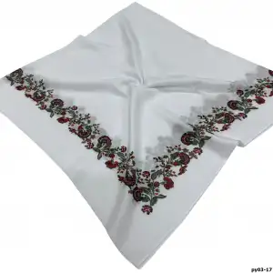 Altınel İpek Polyester Ortası Boş Oyalık Yazma 100 cm - (PY03-17)