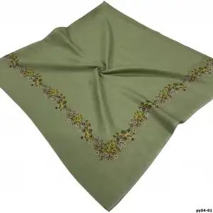 Altınel İpek Polyester Ortası Boş Oyalık Yazma 100 cm - (PY04-01)