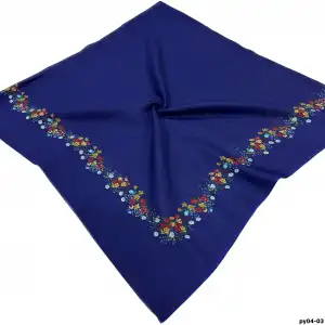 Altınel İpek Polyester Ortası Boş Oyalık Yazma 100 cm - (PY04-03)