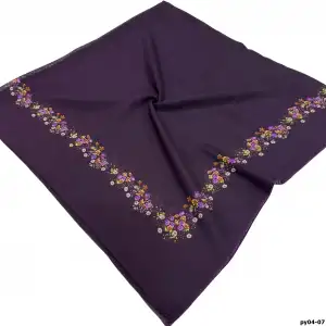 Altınel İpek Polyester Ortası Boş Oyalık Yazma 100 cm - (PY04-07)