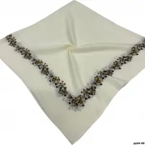 Altınel İpek Polyester Ortası Boş Oyalık Yazma 100 cm - (PY04-08)