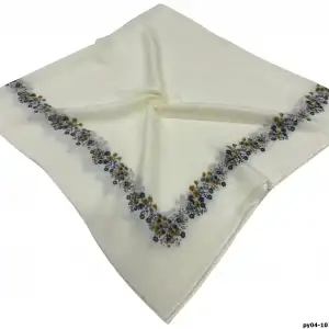Altınel İpek Polyester Ortası Boş Oyalık Yazma 100 cm - (PY04-10)