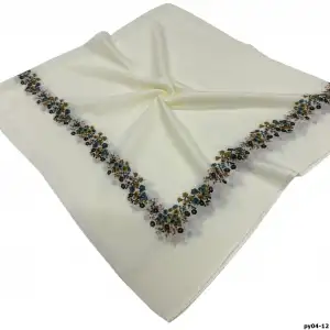Altınel İpek Polyester Ortası Boş Oyalık Yazma 100 cm - (PY04-12)