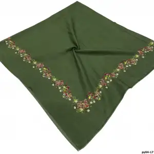 Altınel İpek Polyester Ortası Boş Oyalık Yazma 100 cm - (PY04-17)