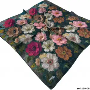Bonjela El Dikişli Dijital Soft Eşarp-soft139-08