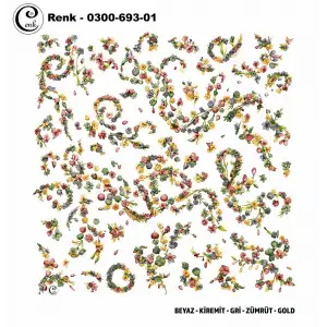 Cenk 100 cm Desenli Oyalık Yazma (Cnk-693-01)