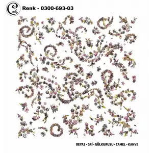 Cenk 100 cm Desenli Oyalık Yazma (Cnk-693-03)
