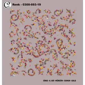 Cenk 100 cm Desenli Oyalık Yazma (Cnk-693-19)