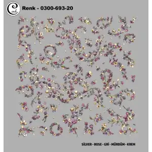 Cenk 100 cm Desenli Oyalık Yazma (Cnk-693-20)
