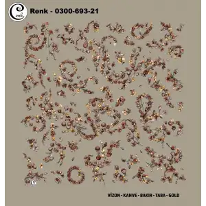 Cenk 100 cm Desenli Oyalık Yazma (Cnk-693-21)